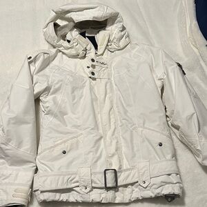 Oakley White Ski coat with Belt